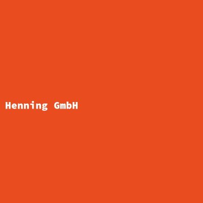 Hersteller: Henning GmbH