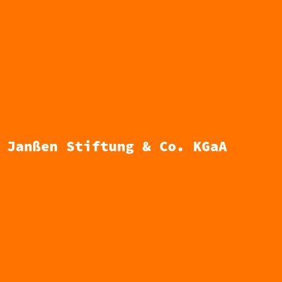 Hersteller: Janßen Stiftung &amp; Co. KGaA