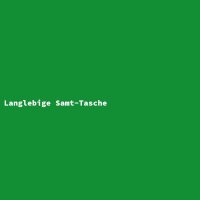 Langlebige Samt-Tasche