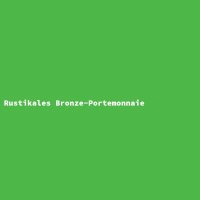 Rustikales Bronze-Portemonnaie