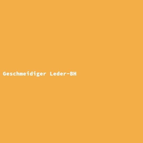 Geschmeidiger Leder-BH