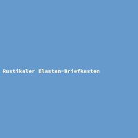 Rustikaler Elastan-Briefkasten