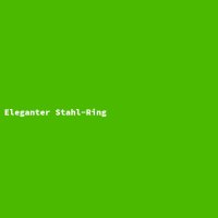Eleganter Stahl-Ring