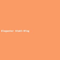 Eleganter Stahl-Ring