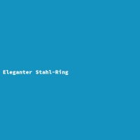 Eleganter Stahl-Ring