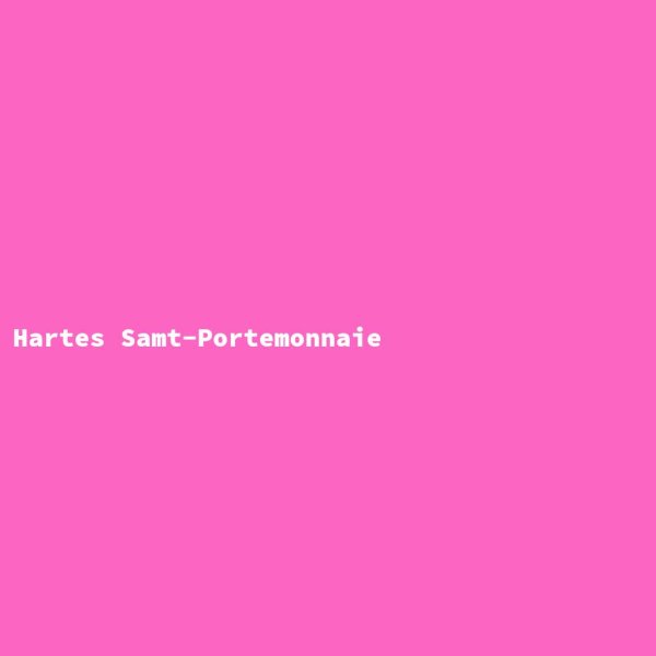 Hartes Samt-Portemonnaie