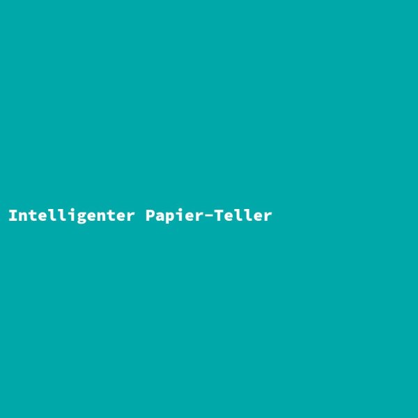 Intelligenter Papier-Teller