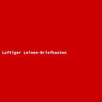 Luftiger Leinen-Briefkasten
