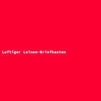 Luftiger Leinen-Briefkasten