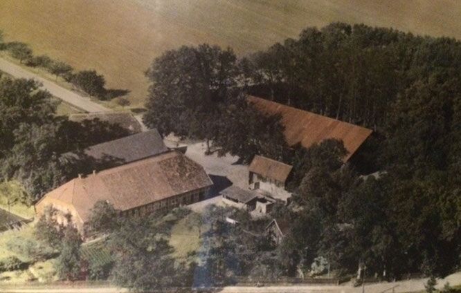 Historische Ansicht des Hofes Tewes um 1950